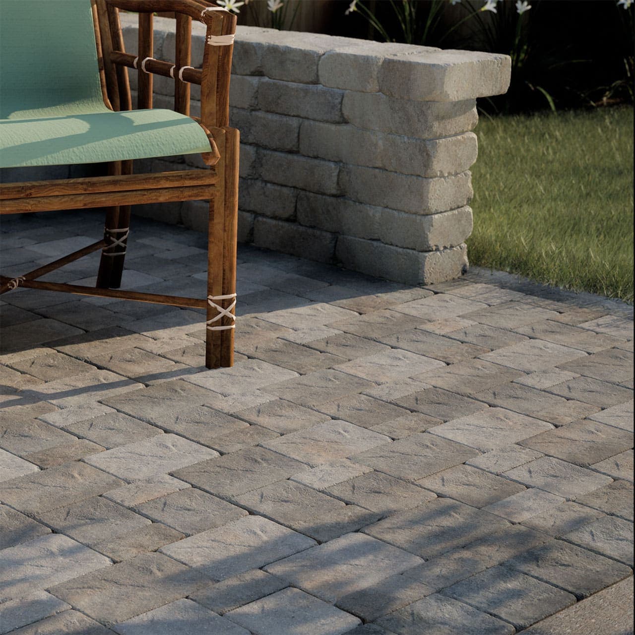 Origins Antiqued Belgard pavers installed — project 1