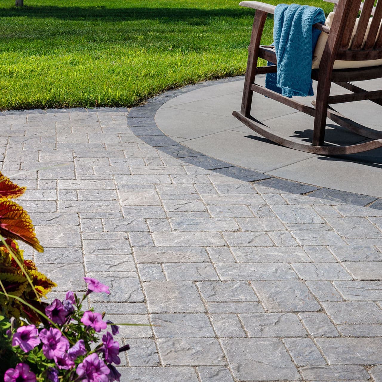 Origins Antiqued Belgard pavers installed — project 2
