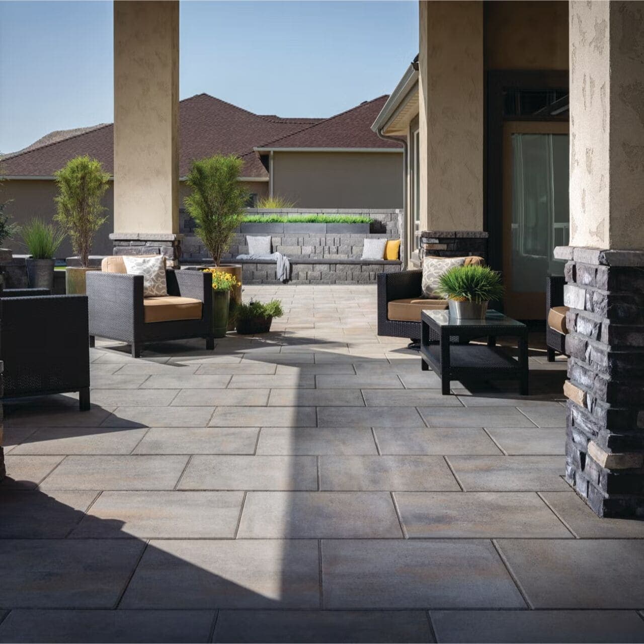 Plaza Paver Belgard pavers installed — project 7
