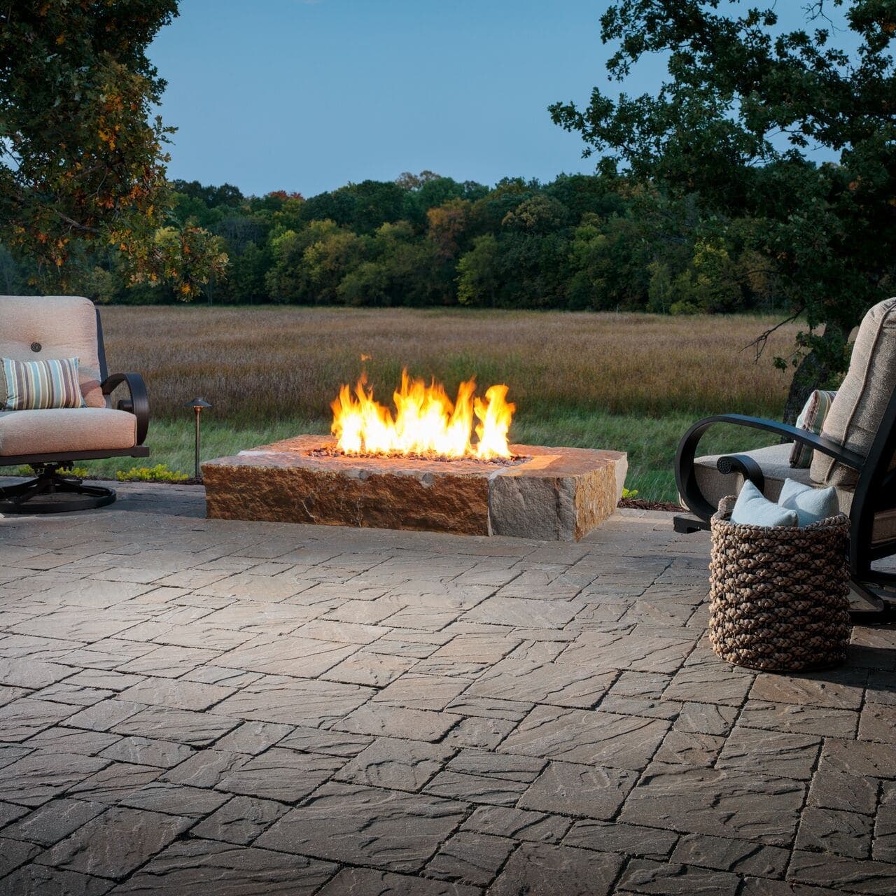 Slaton Plus Tumbled Belgard pavers installed — project 2