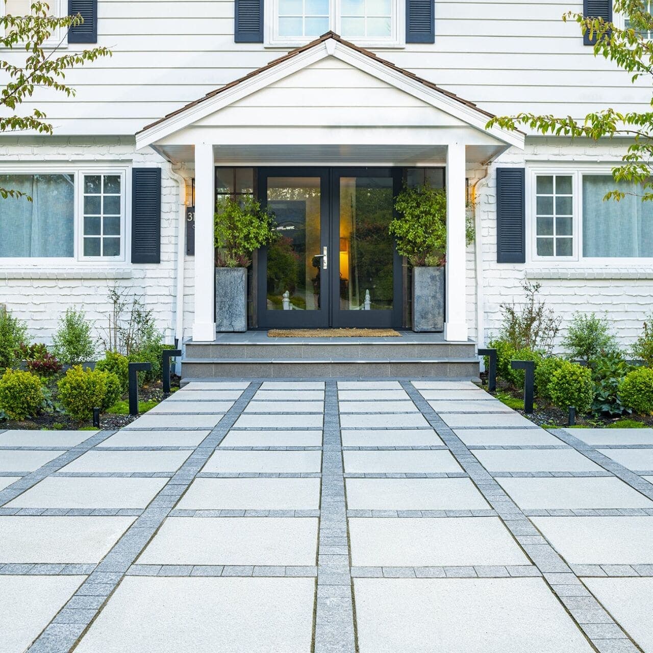 Texada Slab Belgard pavers installed — project 1