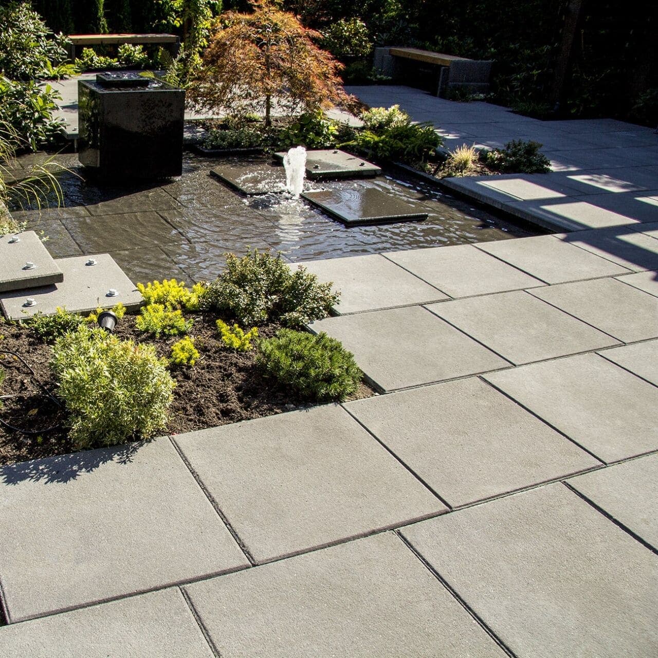 Texada Slab Belgard pavers installed — project 4