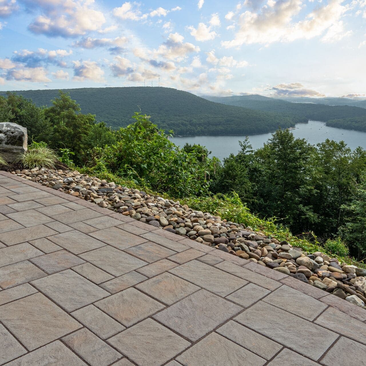 Trilogy Textured Belgard pavers installed — project 2