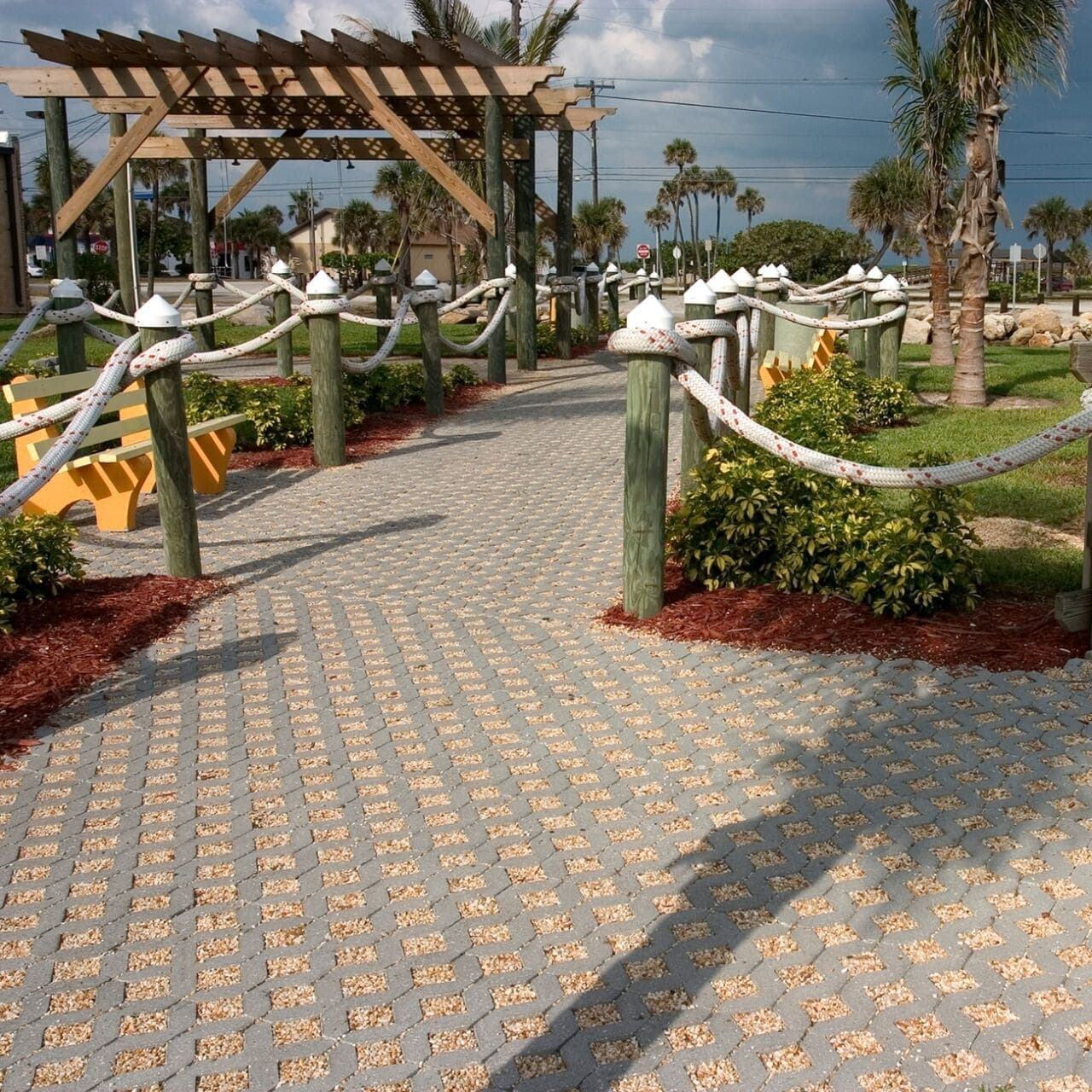 Turfstone Grid Paver Belgard pavers installed — project 8