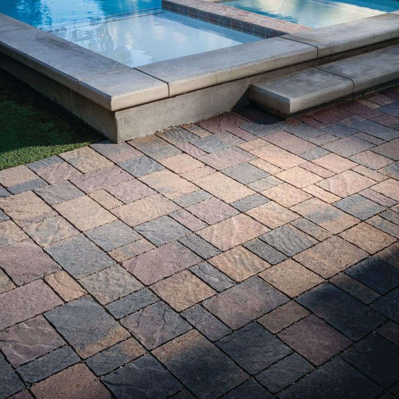 Urbana Stone Belgard pavers installed — project 7