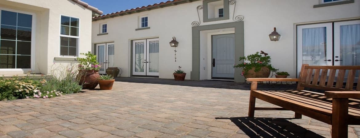 Antique Cobble ORCO pavers installed — project 3