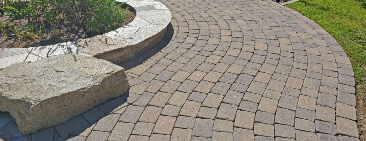 Country Cobble ORCO pavers installed — project 2