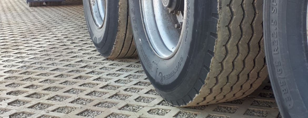 Heavy Duty Ground Grid ORCO pavers installed — project 3