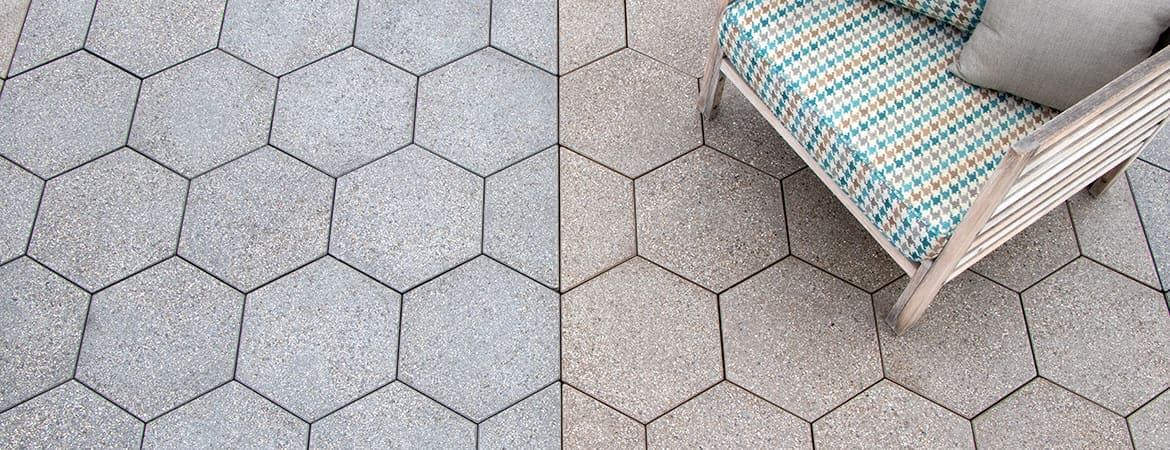 MegaHex ORCO pavers installed — project 1