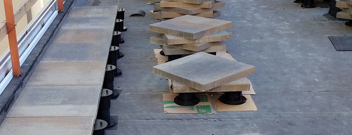 Pedestal Roof Systems (Pedestal Paving) ORCO pavers installed — project 2