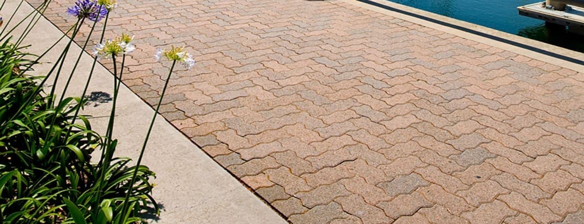Serpentine ORCO pavers installed — project 1