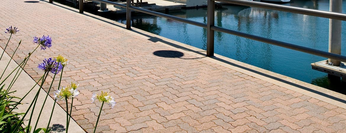 Serpentine ORCO pavers installed — project 2