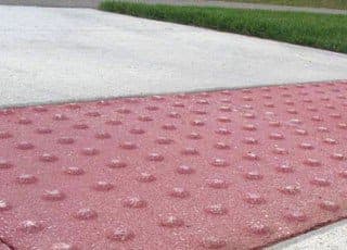 Detectable Warning Pavers (ADA Truncated Dome) Tile Tech pavers installed — project 3
