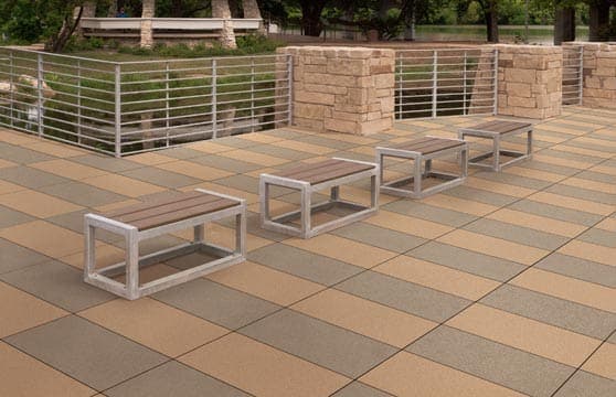 Earth-Tone Series Tile Tech pavers installed — project 5