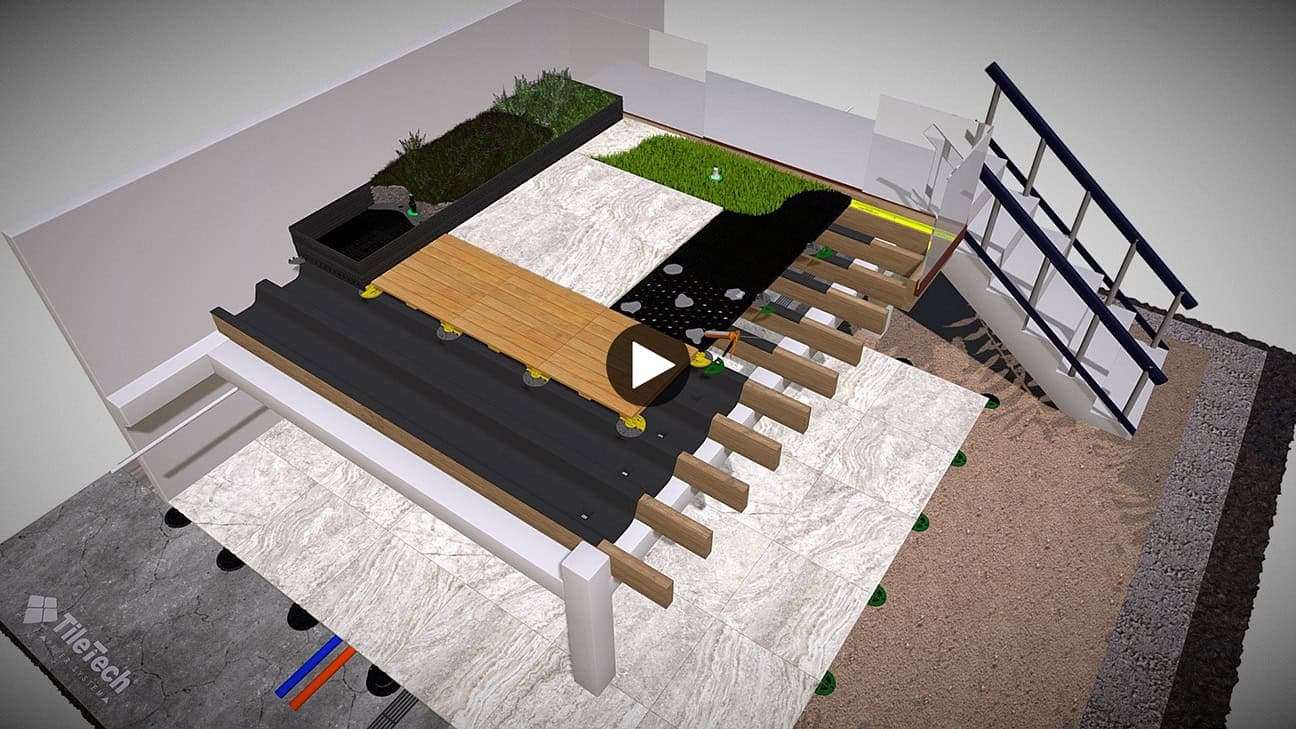 Seashell Series Tile Tech pavers installed — project 10