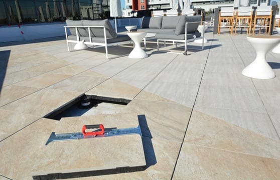 Quartzite Slate Series Tile Tech pavers installed — project 7