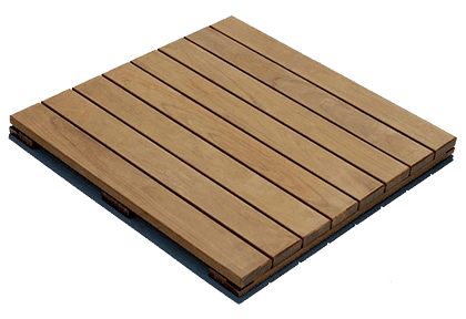 Wood Deck Tiles (IPE & Cumaru) in Natural IPE — Tile Tech pavers
