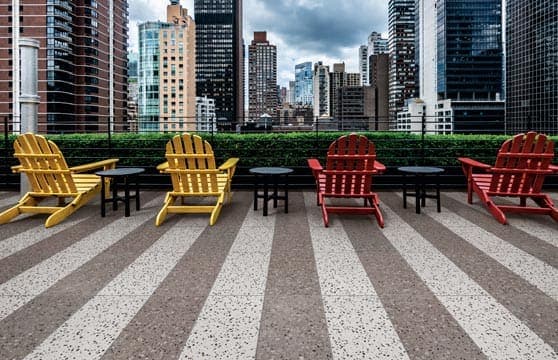 Terrazzo Series Tile Tech pavers installed — project 3