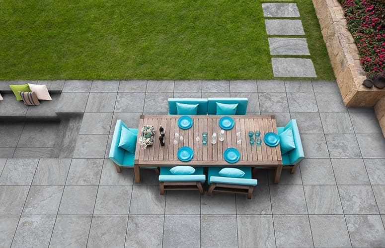 Travertine Cross Series Tile Tech pavers installed — project 4