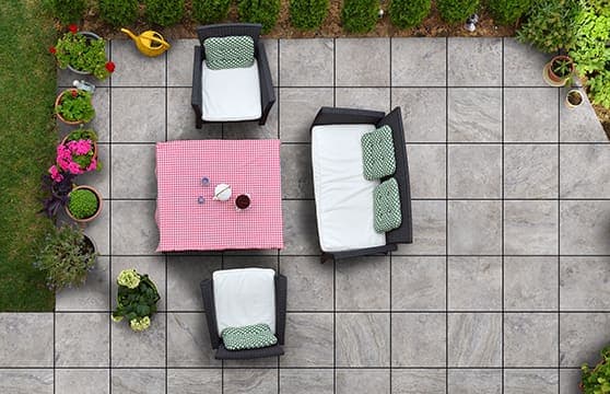 Travertine Cross Series Tile Tech pavers installed — project 5