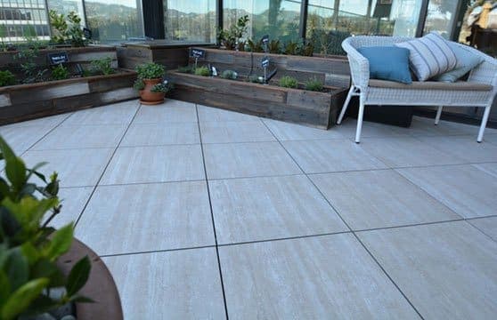 Travertine Series Tile Tech pavers installed — project 12