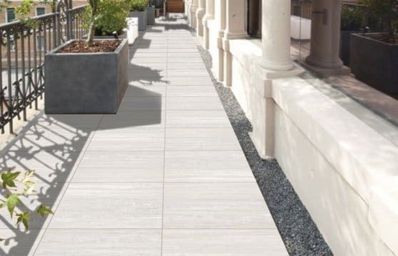 Travertine Series Tile Tech pavers installed — project 6