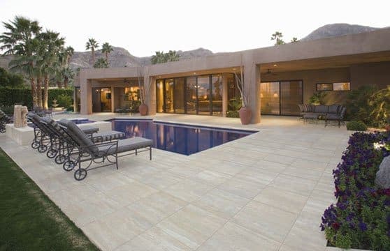 Travertine Series Tile Tech pavers installed — project 7