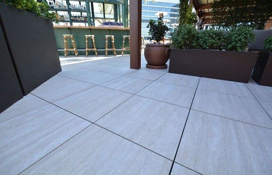 Travertine Series Tile Tech pavers installed — project 10