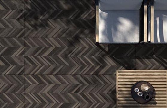 Wood-Chevron Series Tile Tech pavers installed — project 3
