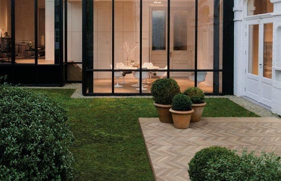 Wood-Chevron Series Tile Tech pavers installed — project 7