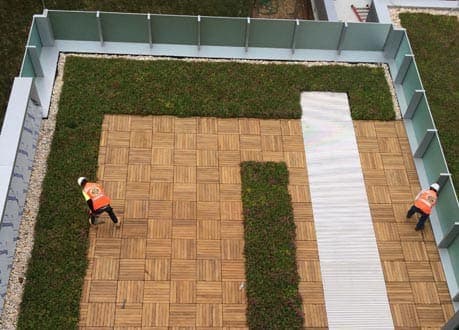 Wood Deck Tiles (IPE & Cumaru) Tile Tech pavers installed — project 8