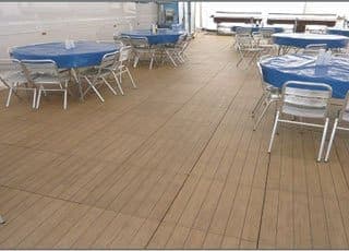 Wood-Plank Series Tile Tech pavers installed — project 11